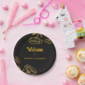 Elegante dubbele verjaardag Soiree Papieren Bordje (Feest)