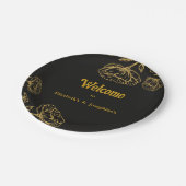 Elegante dubbele verjaardag Soiree Papieren Bordje (Gekanteld)