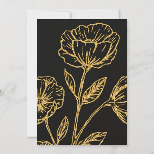 Elegante dubbele verjaardag soiree uitnodiging (Achterkant)