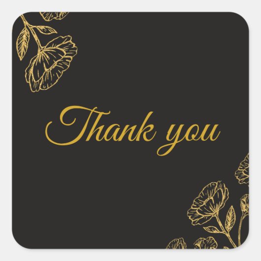 Elegante dubbele verjaardag Soiree Vierkante Sticker (Voorkant)