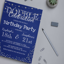 Elegante Dubbele Verjaardagsfeest Viering