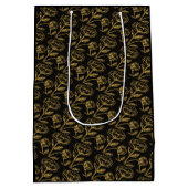 Elegante dubbele verjaardagssoiree medium cadeauzakje (Achterkant)