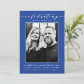 ELEGANTE DUBBELE VIERING VAN HET LEVEN BEGRAFENISD KAART (Staand voorkant)