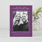 ELEGANTE DUBBELE VIERING VAN HET LEVEN BEGRAFENISD KAART (Staand voorkant)