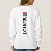 Elegante dubbelzijdige print Sjabloon Dames Modern Trui (Achterkant)