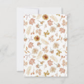 Elegante ducha de novias con flores de Boho Kaart (Achterkant)