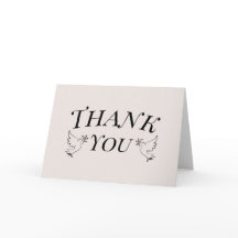 Elegante Duif Vouw Dankkaart