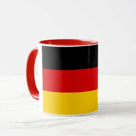 Elegante  Duitse vlag overdekte keramiek Mok (Voorkant links)