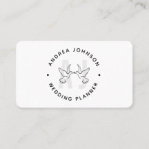 Elegante Duiven Liefde Vogels Logo Monogram Huweli
