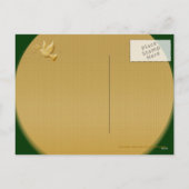 Elegante duivenrust "Kerstvakantie" Feestdagenkaart (Achterkant)