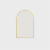 Elegante dunne gouden boog bruiloft template stick sticker (Voorkant)