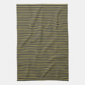 Elegante dunne gouden & marine blauwe verticale st theedoek (Verticaal)