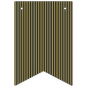 Elegante dunne gouden & marine blauwe verticale st vlaggetjes (Tweede vlag)