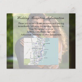 Elegante dunne overlay foto bruiloft flyer