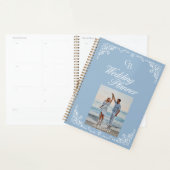 Elegante Dusty Blue en White Chic Wedding Planner (Display)