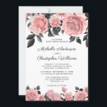 Elegante Dusty Blush Pink Bloemen Huwelijksuitnodi Kaart<br><div class="desc">Nodig uw gasten uit om uw trouwdag te vieren,  met deze elegante huwelijksuitnodigingen. Met een klassieke witte achtergrond,  stijlvolle blush roze waterverf bloemen,  en een moderne bruiloft tekst sjabloon die is gemakkelijk te personaliseren.</div>