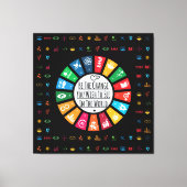 Elegante duurzaamheidsdoelen Inspirerend Canvas Afdruk (Voorkant)