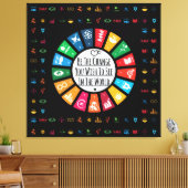 Elegante duurzaamheidsdoelen Inspirerend Canvas Afdruk (Insitu (Woonkamer))