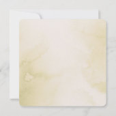 Elegante Earthy Butterfly klassieke uitnodiging (Achterkant)