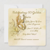 Elegante Earthy Butterfly klassieke uitnodiging (Voorkant)