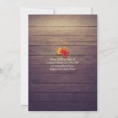 Elegante EAT Drink & Be Married Trouw Uitnodiginge Kaart (Achterkant)