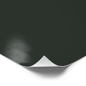 Elegante ebbenhouten koppel initials bruiloft perfect poster (Hoek)