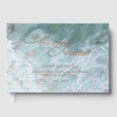 Elegante echte Folie in liefdevolle herinnering Aq Gastenboek (Voorkant)