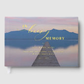 Elegante echte Folie in liefdevolle herinnering Pa Gastenboek (Voorkant)