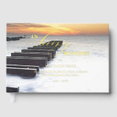 Elegante echte Folie in liefdevolle herinnering Su Gastenboek (Voorkant)