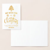 Elegante echte folie Kerstmis op maat gemaakte mon Kaarten (Display)