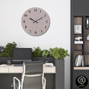 Elegante Echte Taupe Wandklok