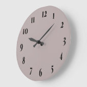 Elegante Echte Taupe Wandklok (Hoek)