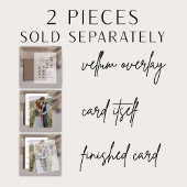 Elegante Echte Vellum Overlay Eenvoudige Fotobruil Kaart