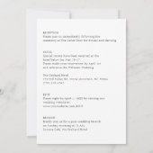 Elegante Echte Vellum Overlay Eenvoudige Fotobruil Kaart (Achterkant)