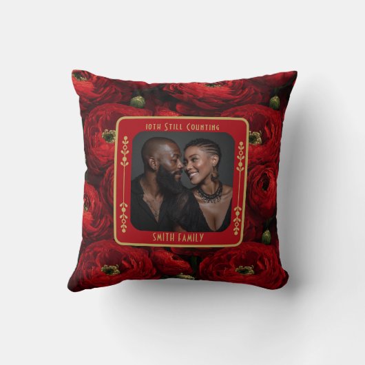 Elegante Echtgenoot 10e Jubileum Sierkussen (Achterkant)