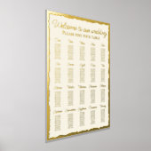 Elegante Ecru Luxe Gouden Rand 20 Tafel Stoelenpla Folie Afdrukken (Laagn)