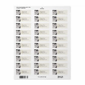 Elegante Ecru Victoriaans retour adreslabels Etiket (Full Sheet)