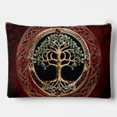 Elegante edele boom van het leven met keltische kn etui (Achterkant)