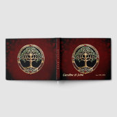 Elegante edele boom van het leven met keltische kn gastenboek (Volledig)