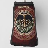 Elegante edele boom van het leven met keltische kn golfheadcover (Draai 90)