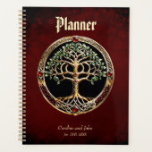 Elegante edele boom van het leven met keltische kn planner (Voorkant)