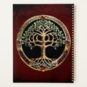 Elegante edele boom van het leven met keltische kn planner (Achterkant)