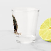 Elegante edele boom van het leven met keltische kn shot glas (Rechts)