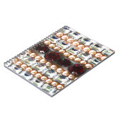 Elegante edelstenen diamanten parels robijnen notitieboek (Linkerzijde)