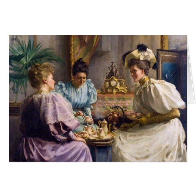 Elegante Edwardiaanse theemiddagbijeenkomst  (Voorkant Horizontaal)