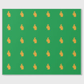 Elegante eekhoorn monogram gepersonaliseerd cadeaupapier (Vlak)