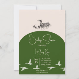 Elegante eend Baby shower bundel Kaart
