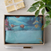 Elegante eend in blauw pak met Rozen Decoupage Tissuepapier (Geschenk)