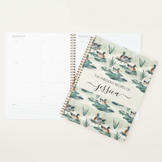 Elegante eenden scriptnaam Recept Planner (Display)