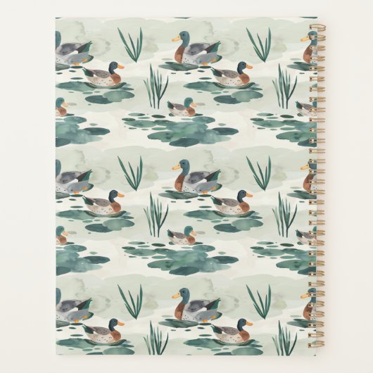 Elegante eenden scriptnaam Recept Planner (Achterkant)